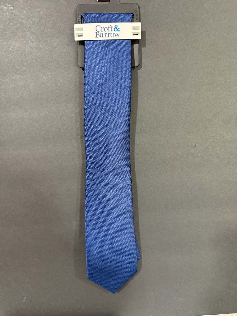 Croft & Barrow Men's Navy Textured Solid Necktie